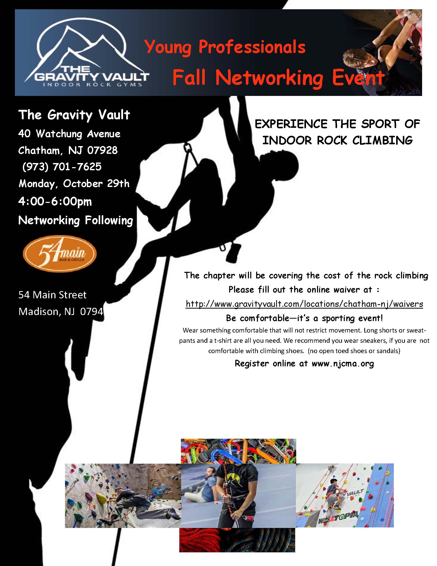 NJCMA Calendar Event Yo Pro EventRock Climbing